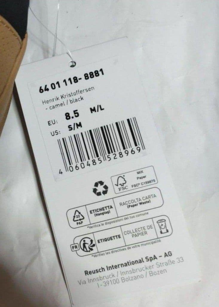 新品タグ付 Reusch Henrik KristoffersenGloves