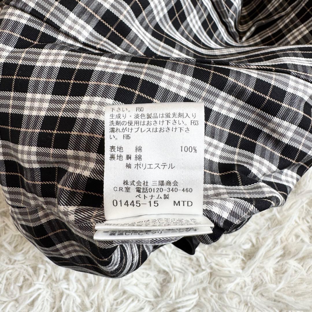 美品　バーバリーブルーレーベル　トレンチコート　ノバチェック　ライナー　黒　S