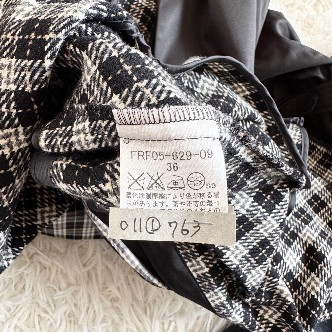 美品　バーバリーブルーレーベル　トレンチコート　ノバチェック　ライナー　黒　S