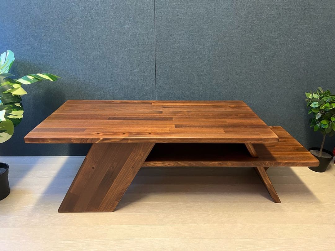 【送料無料】 ローテーブル アングル脚 110cm 45cm パイン Br