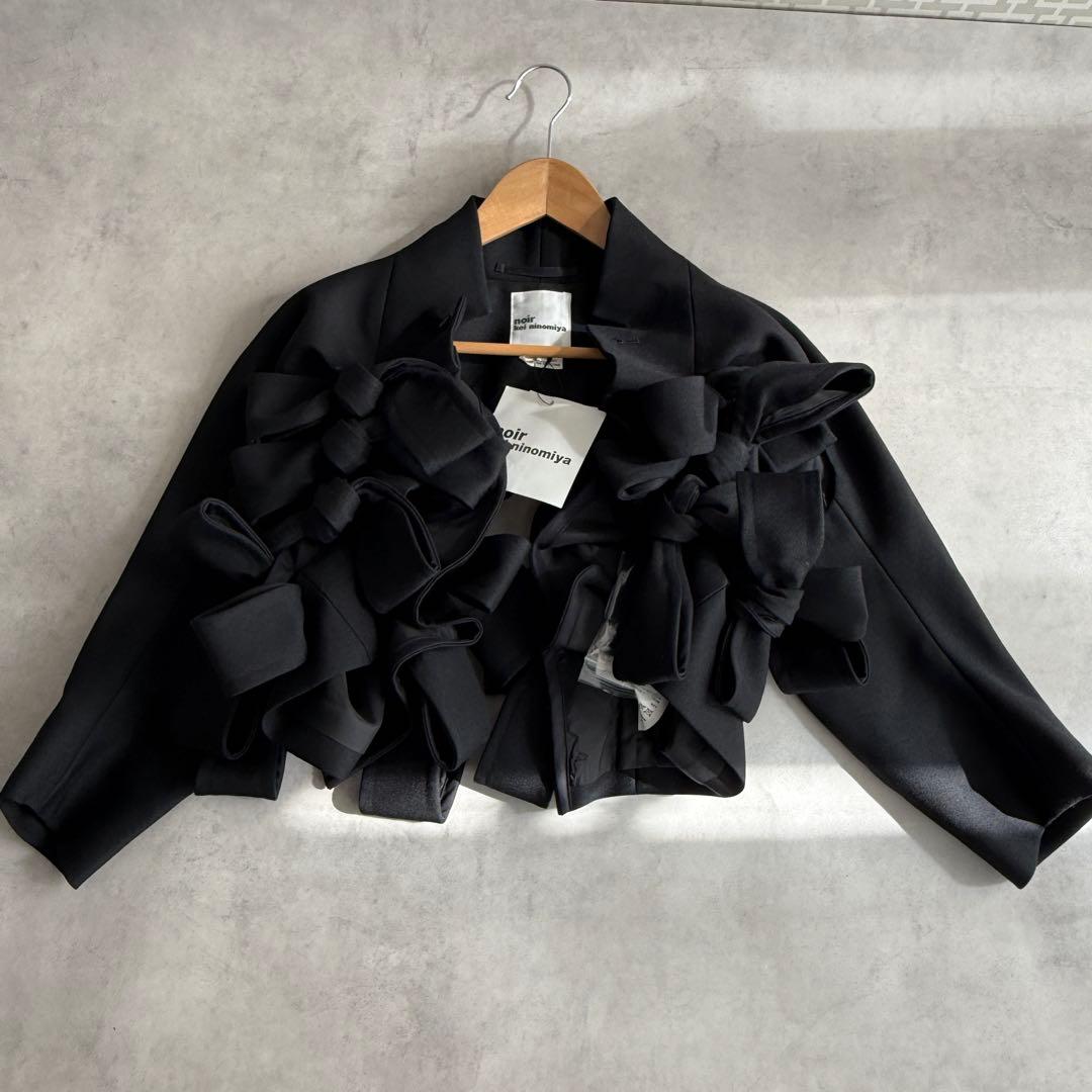 noir kei ninomiya リボン ボレロジャケット コムデギャルソン