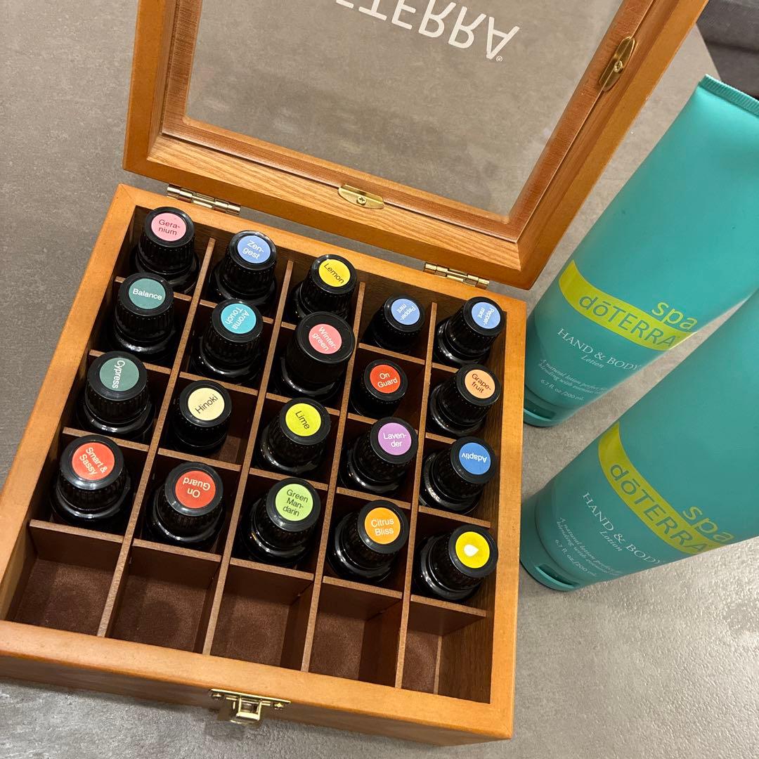 ドテラ　エッセンシャルオイルセット　木箱