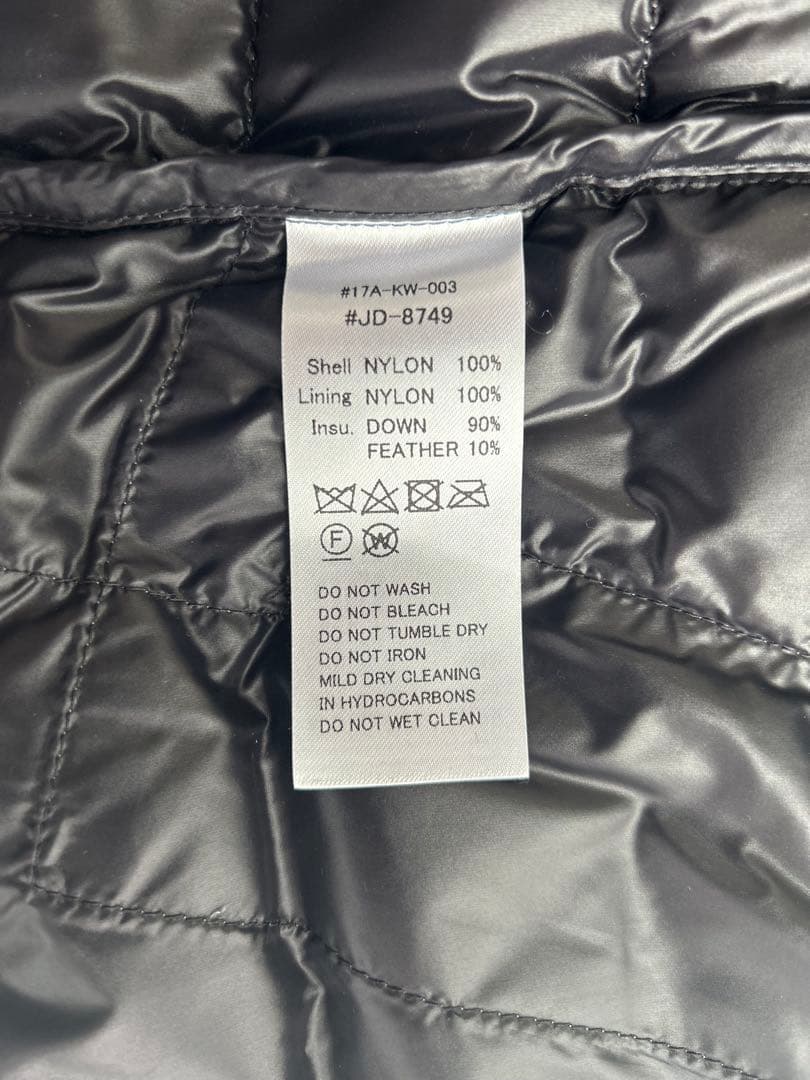 DANTON ダウンベスト サイズ36 ダントン インナーダウンベスト グレー