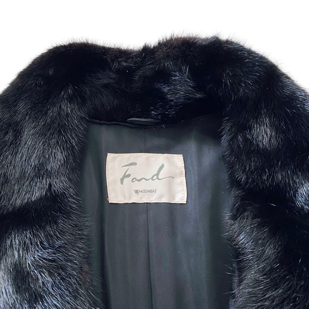 MOONBAT FOND ムーンバット【高級素材】ブラックミンク ロングコート