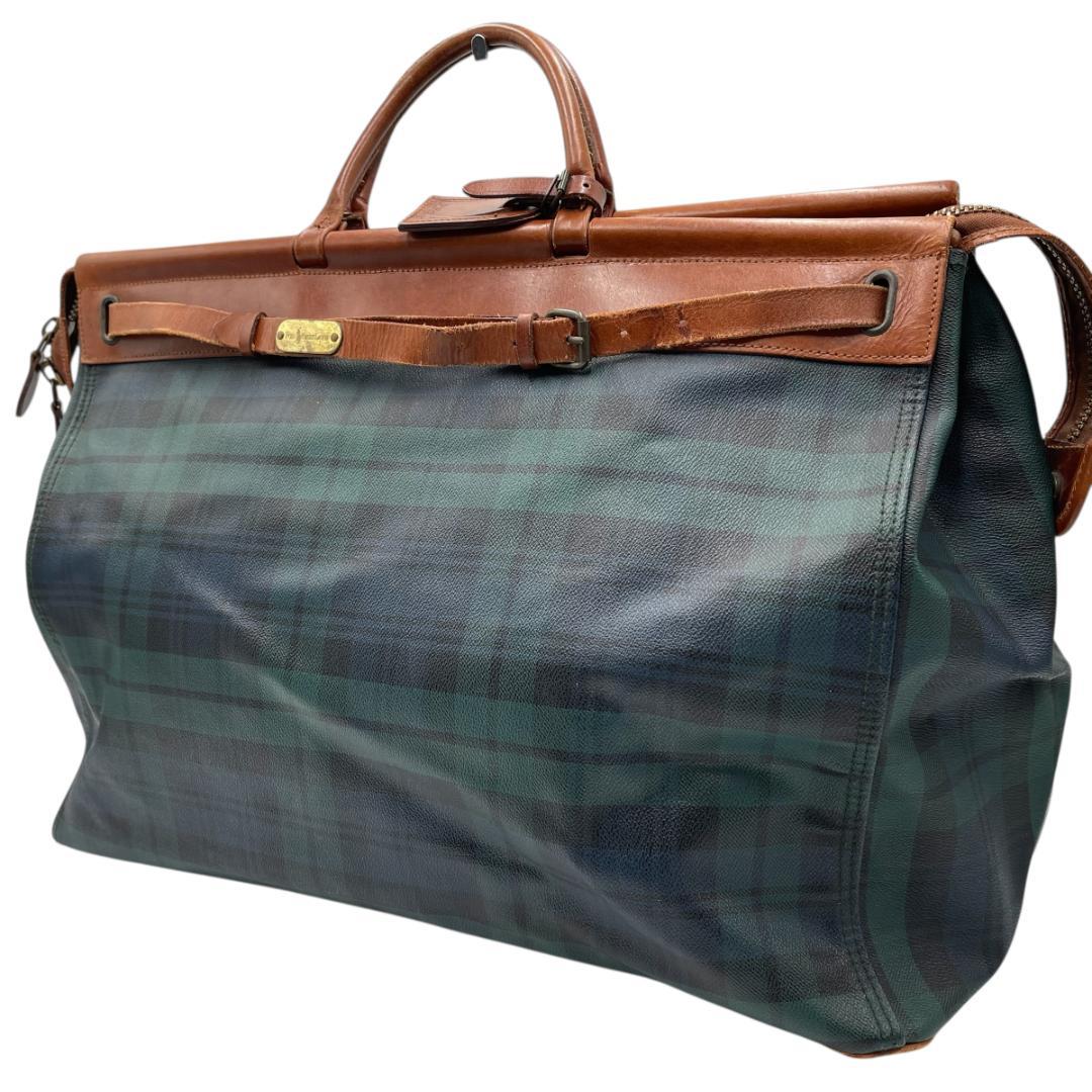 ポロ ラルフローレン ブラックウォッチ ドクターバッグ ボストンバッグ