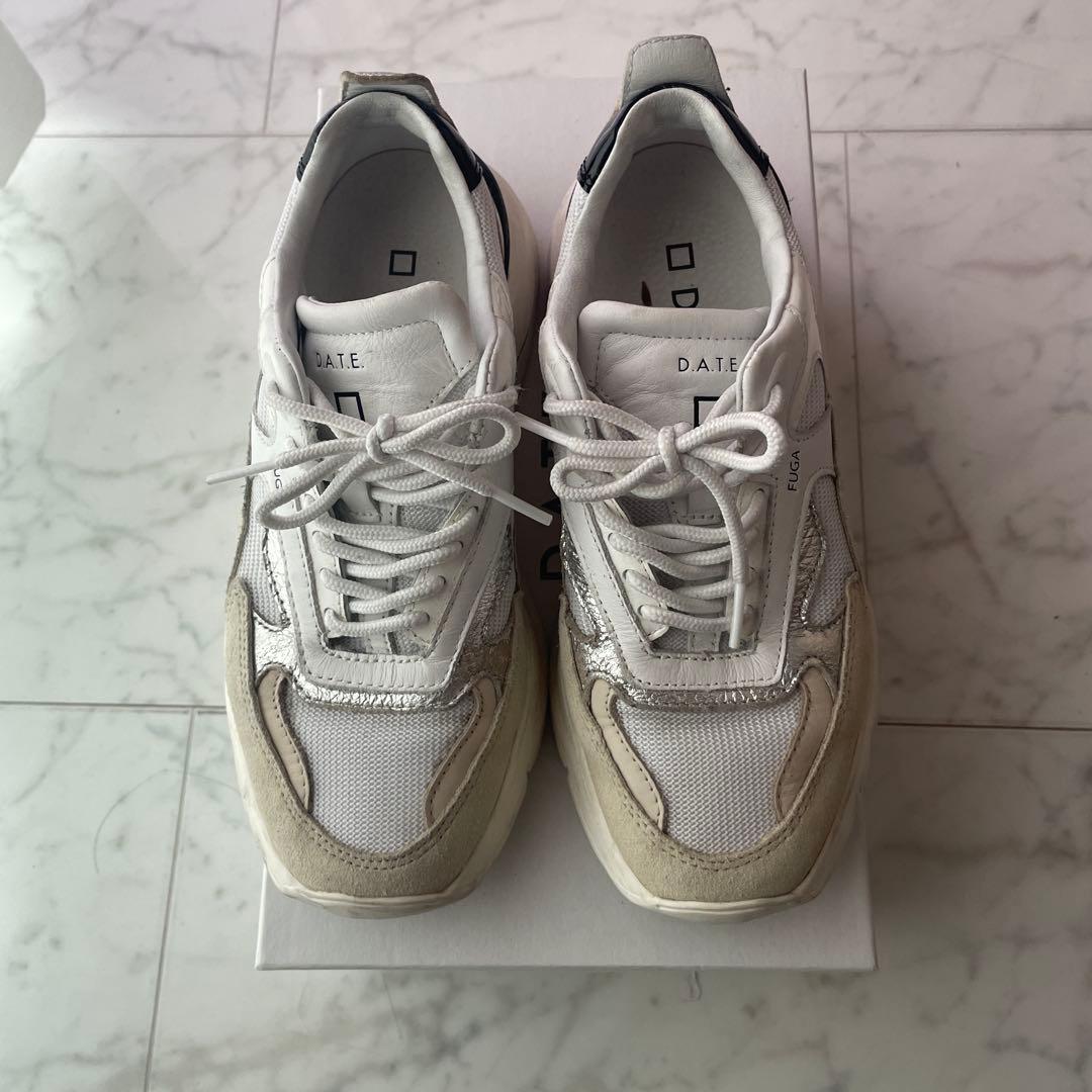 専用です。D.A.T.E. ホワイト/シルバー スニーカー 23.5