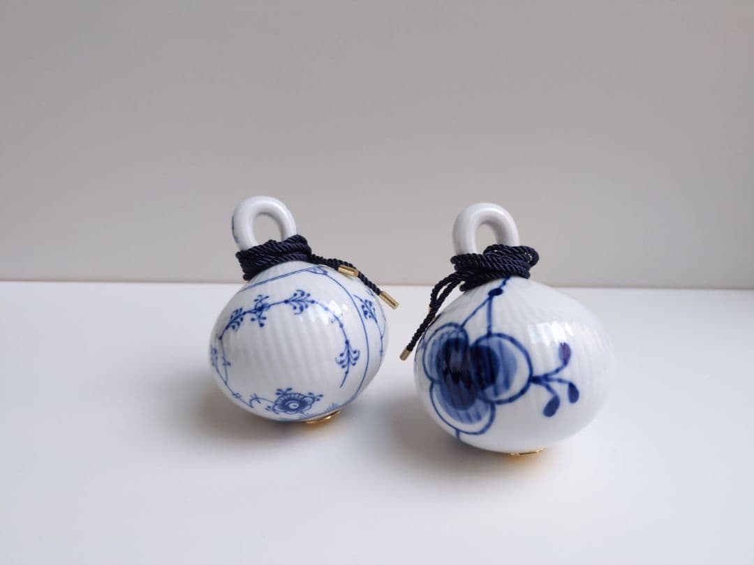 ロイヤルコペンハーゲン　オーナメント　ブルーフルーテッド プレイン&メガ