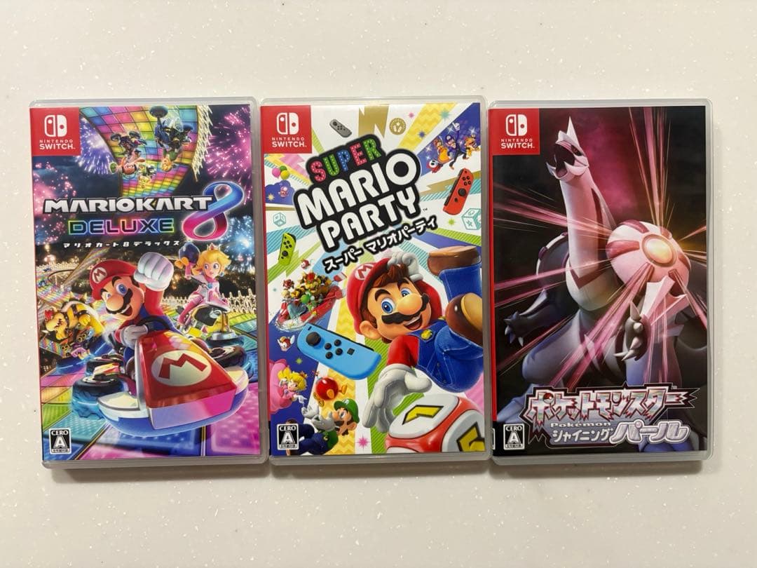 マリオカート8 デラックス・スーパーマリオパーティ・ポケモンシャイニングパール