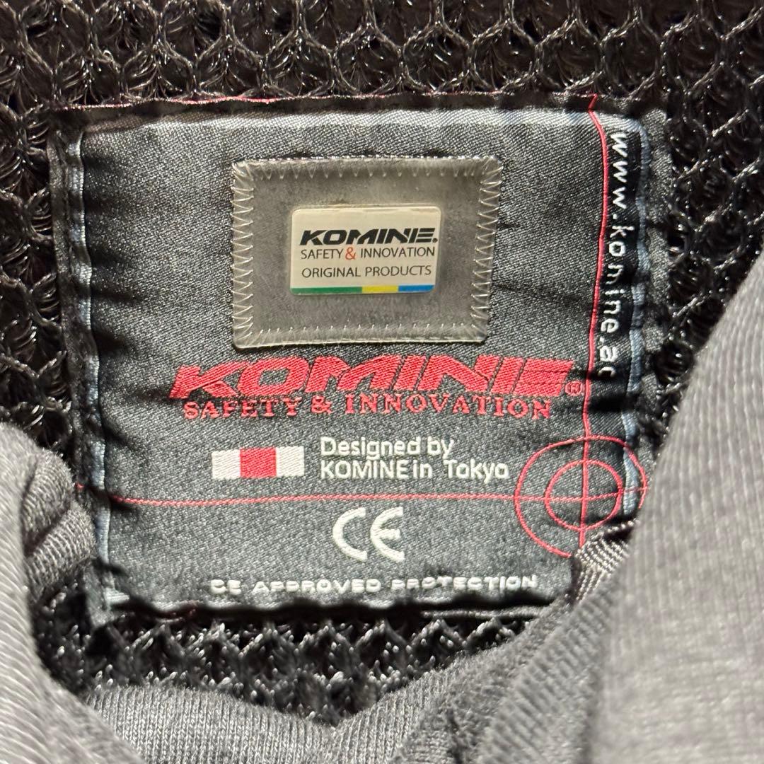 コミネ プロテクトソフトシェルウインターパーカ M ネイビー バイク ジャケット