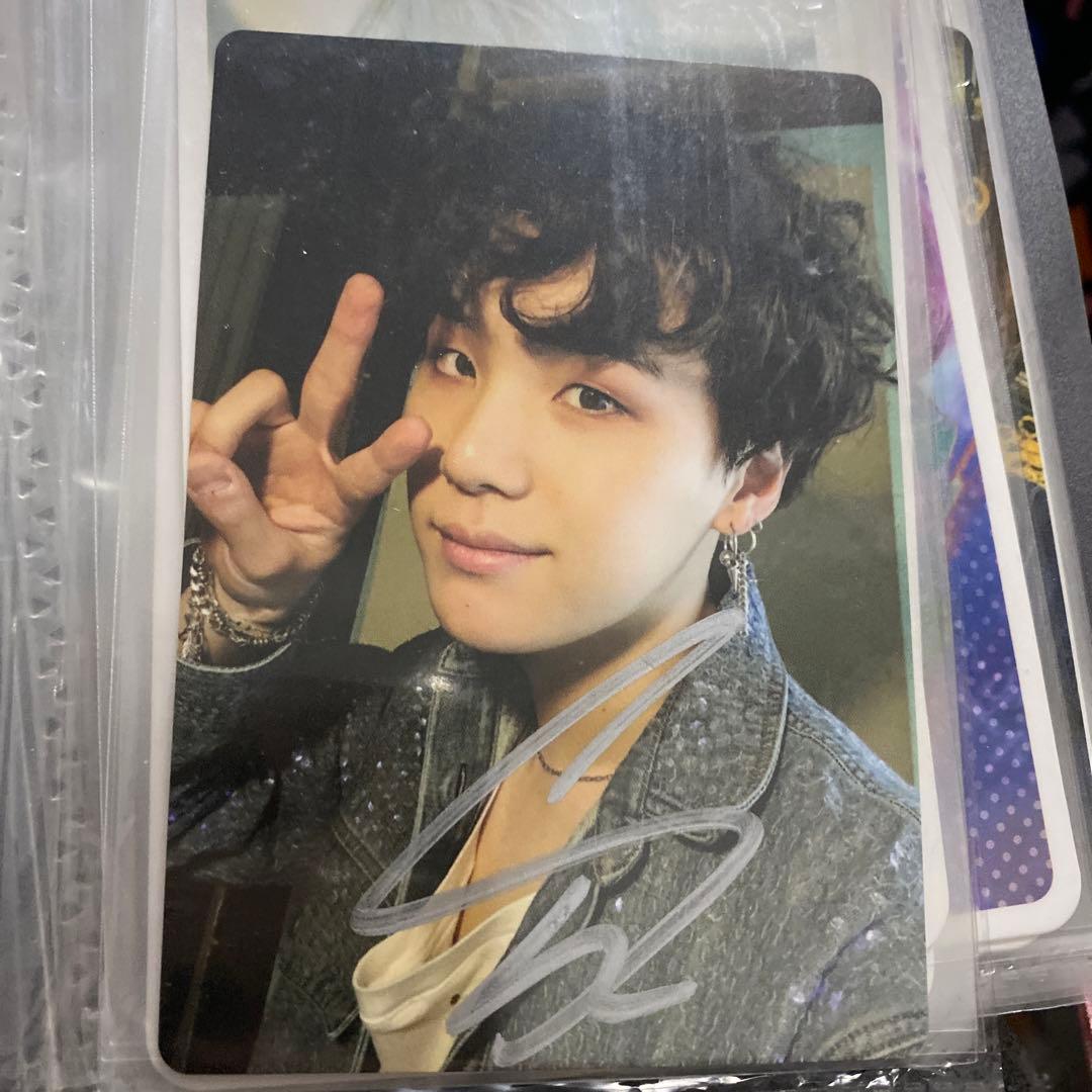防弾少年団　サイン　直筆　ユンギ　トレカ