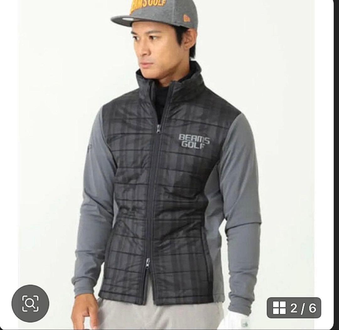 美品✨ビームスゴルフ✨中綿ブルゾンジャケット　ストレッチ抜群　ゴルフウェア
