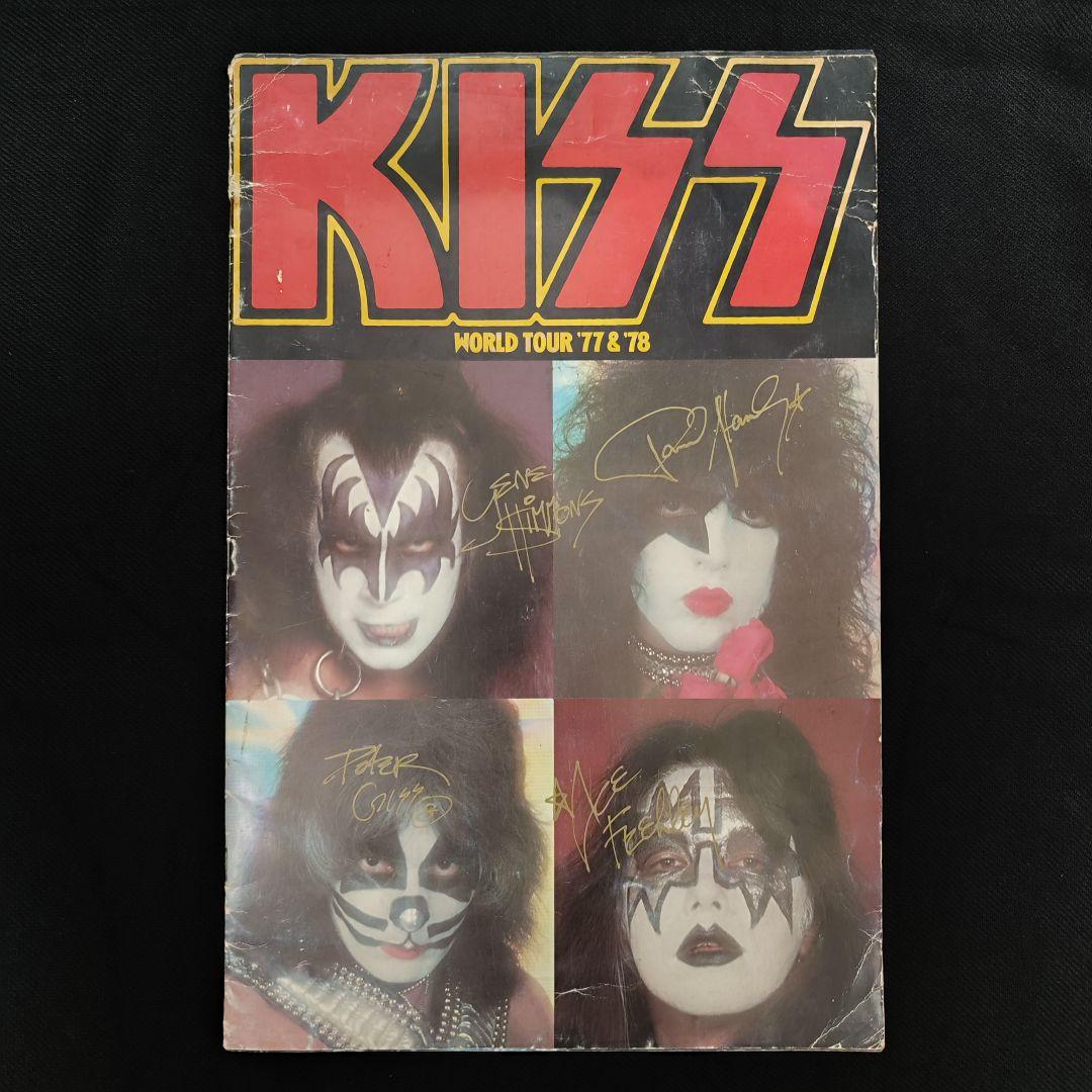 激レア!KISS ALL4 サイン入り '77＆'78 ツアーパンフ♪（訳あり）