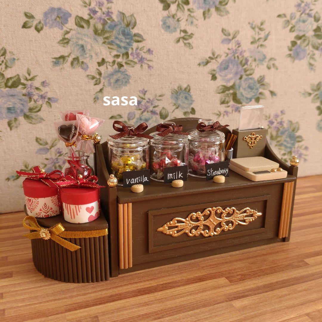 ミニチュア家具　ミニチュアスイーツショップ❶