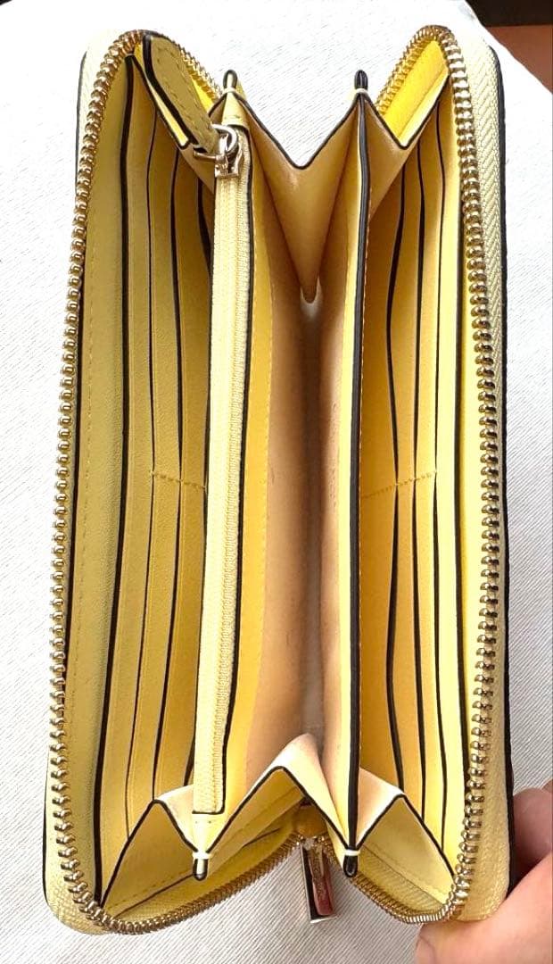 値下げ新品☆ケイトスペード 長財布 幸運の黄色財布 レモンイエロー