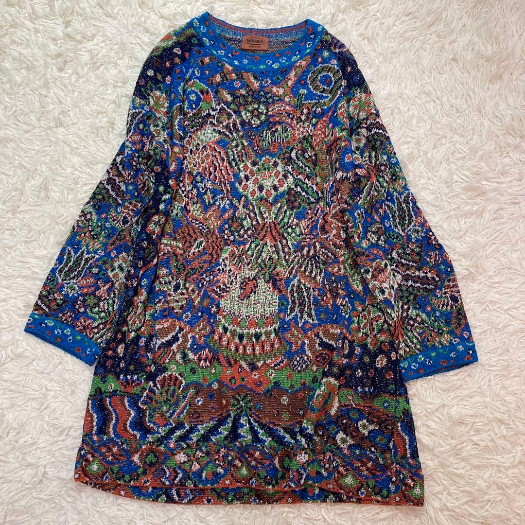 極美品✨ミッソーニ　ニット　チュニック　ワンピース オレンジタグ　イタリア製