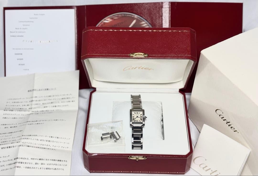 出品本日迄✨カルティエ　時計　タンクフランセーズ　 W51008Q3 電池交換済