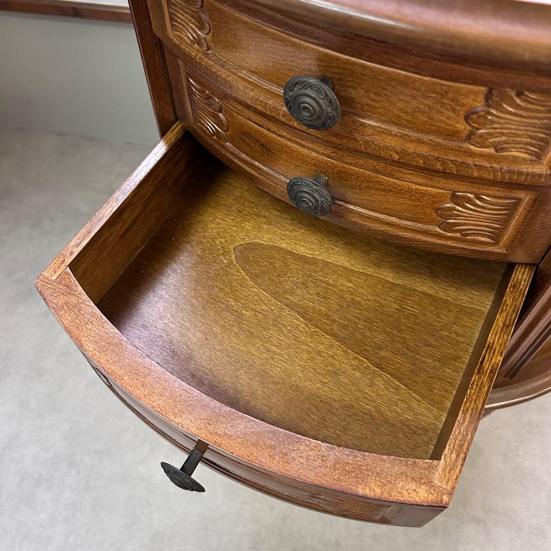 家具 サイドキャビネット イタリア ロココ調 電話台 キャビネット 猫脚 飾り棚