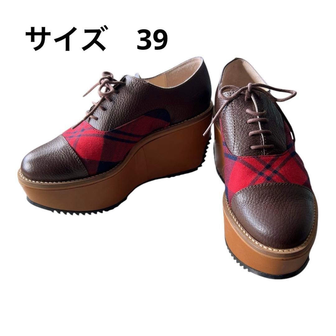 レア　Vivienne Westwood ロッキンホース　 チェック シューズ