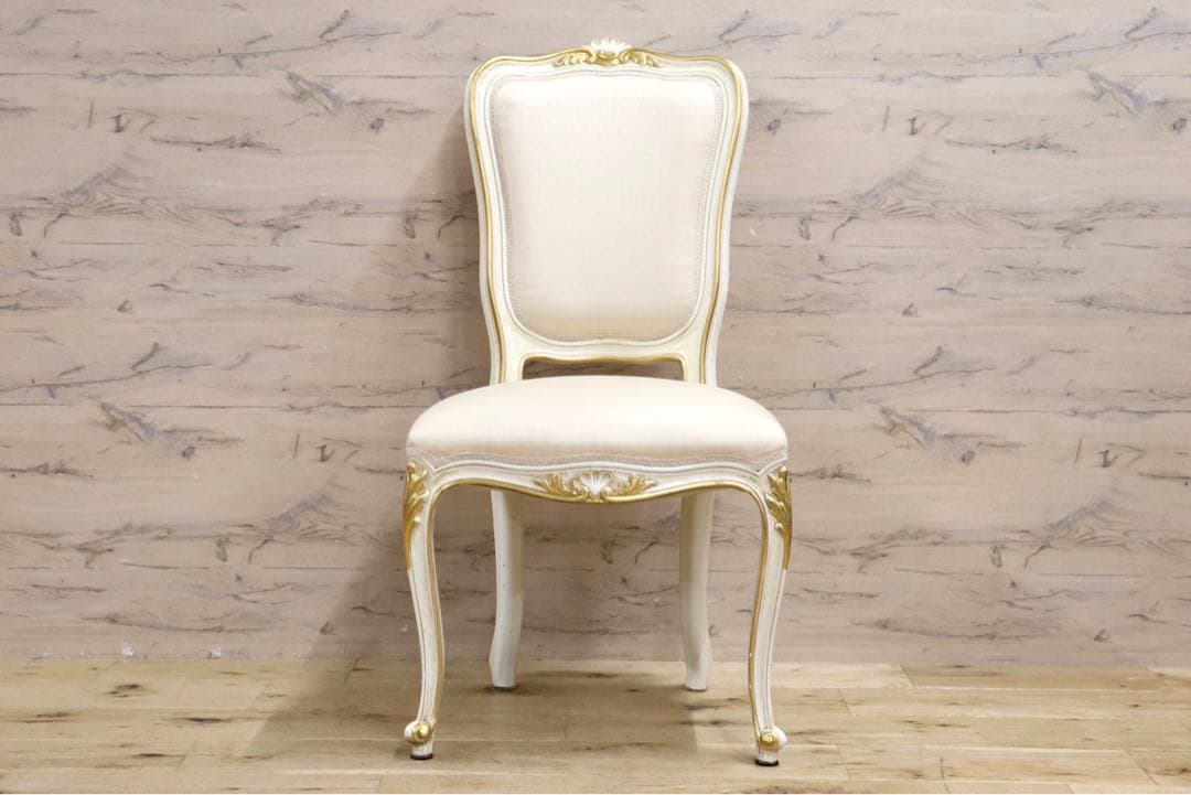 GMIK102H○イタリア製 アンティーク ダイニングチェア アームレスチェア