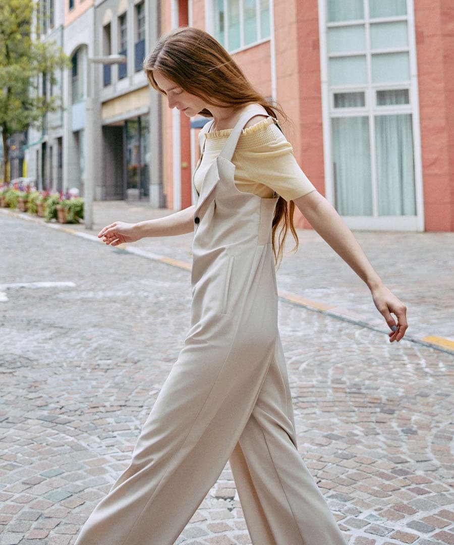 COCO DEALバックリブサロペット