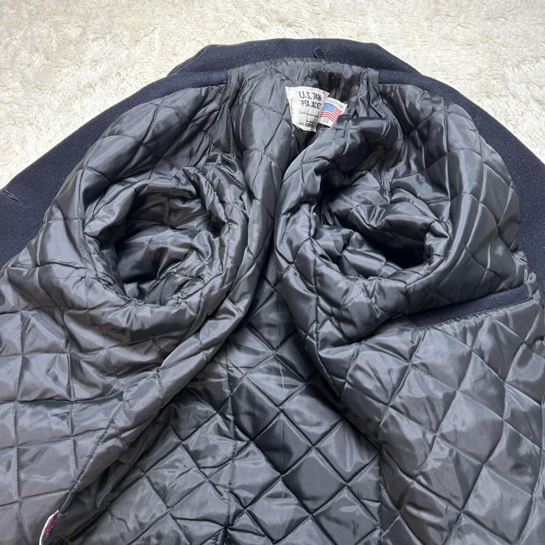 美品✨ショット 740N ピーコート キルティング ダブルボタン アメリカ製 M
