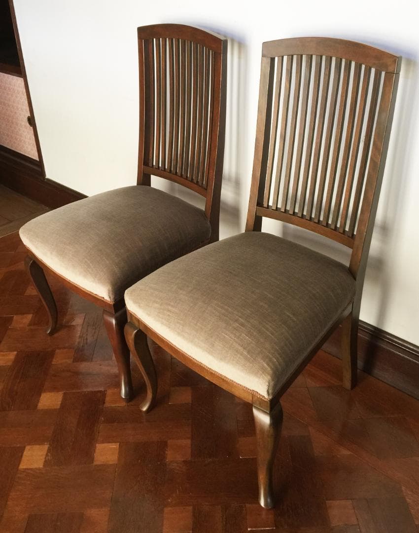 猫脚ダイニングチェア2脚セット 昭和レトロ ビンテージ クラシック