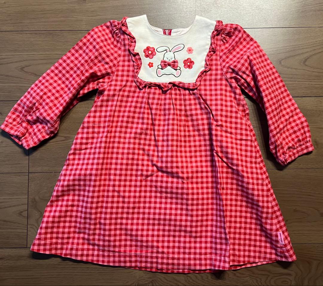 ミキハウス　【チエコサク】ワンピース 100cm