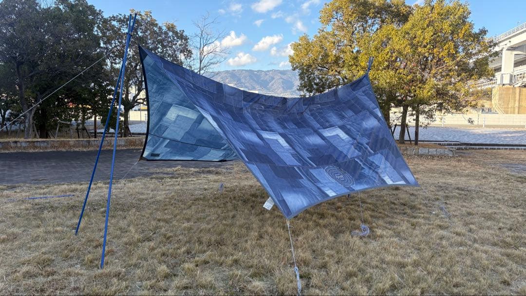 格安タープセット‼️ コールマンILインディゴ トンネル２ルームテント、タープ