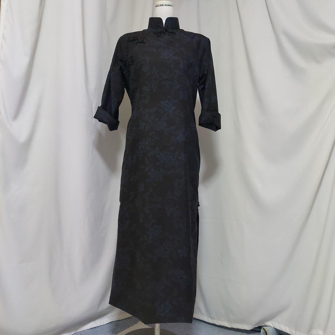 あやや様ご予約＊着物リメイクアオザイ風ワンピース