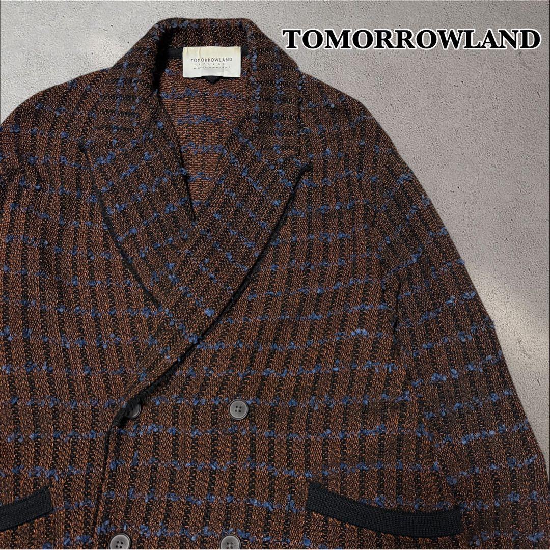 TOMORROWLAND ミックスツイード ダブル 4Bジャケット 24SS