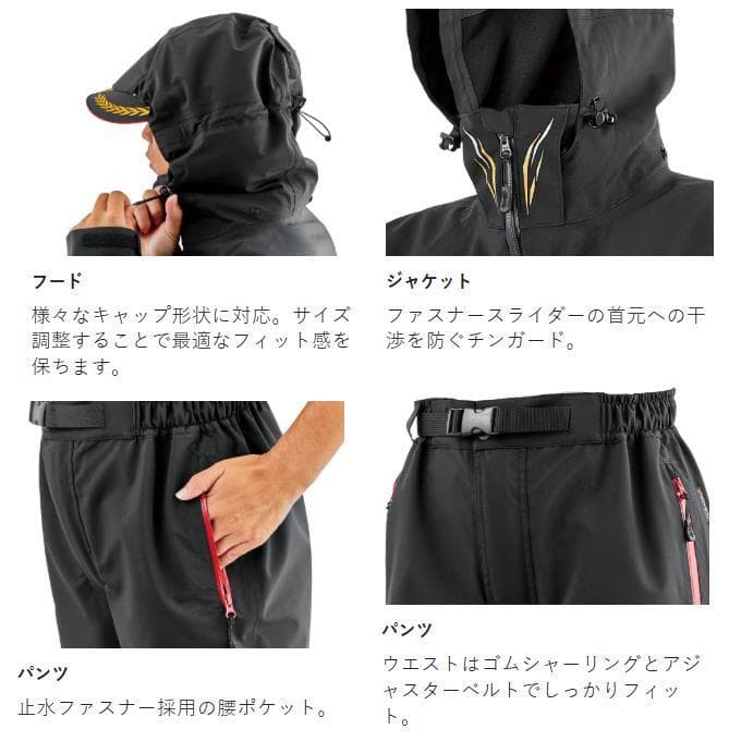 Gamakatsu GM3785 アルテマシールドPRO レインスーツ