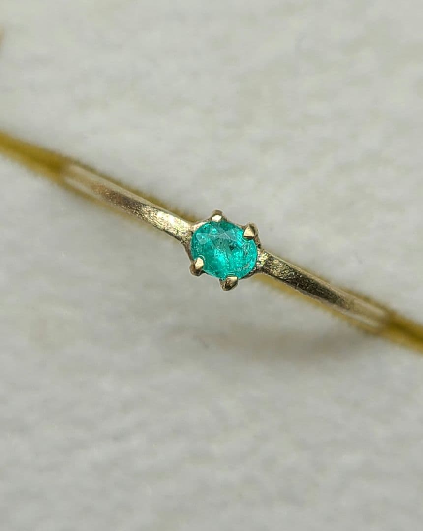 ビカビカネオン!!★ブラジルバターリャパライバトルマリン10金リング★