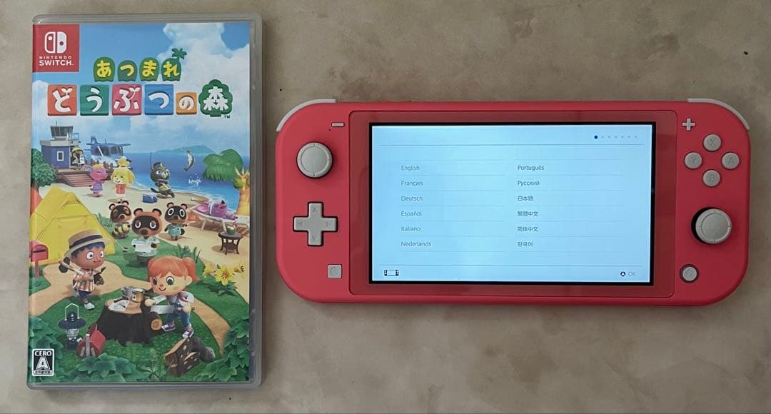 Nintendo Switch lite 本体 コーラルピンク➕あつ森