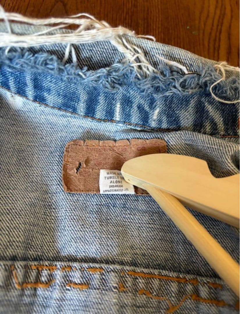 l*巻様 Levi's 60s 4th ビッグE デニムジャケット　Gジャン　布