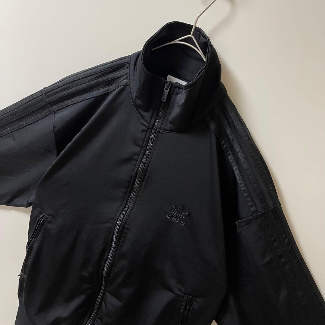 新3XL】アディダスオリジナルス　トラックジャケットトップ黒ブラックadidas