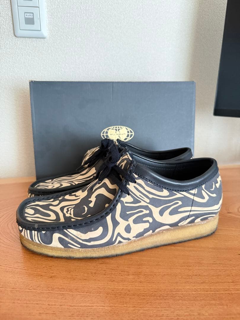 マ*ハ様 クラークスx Wu Wear別注WallabeeWW Loネイビー紺2