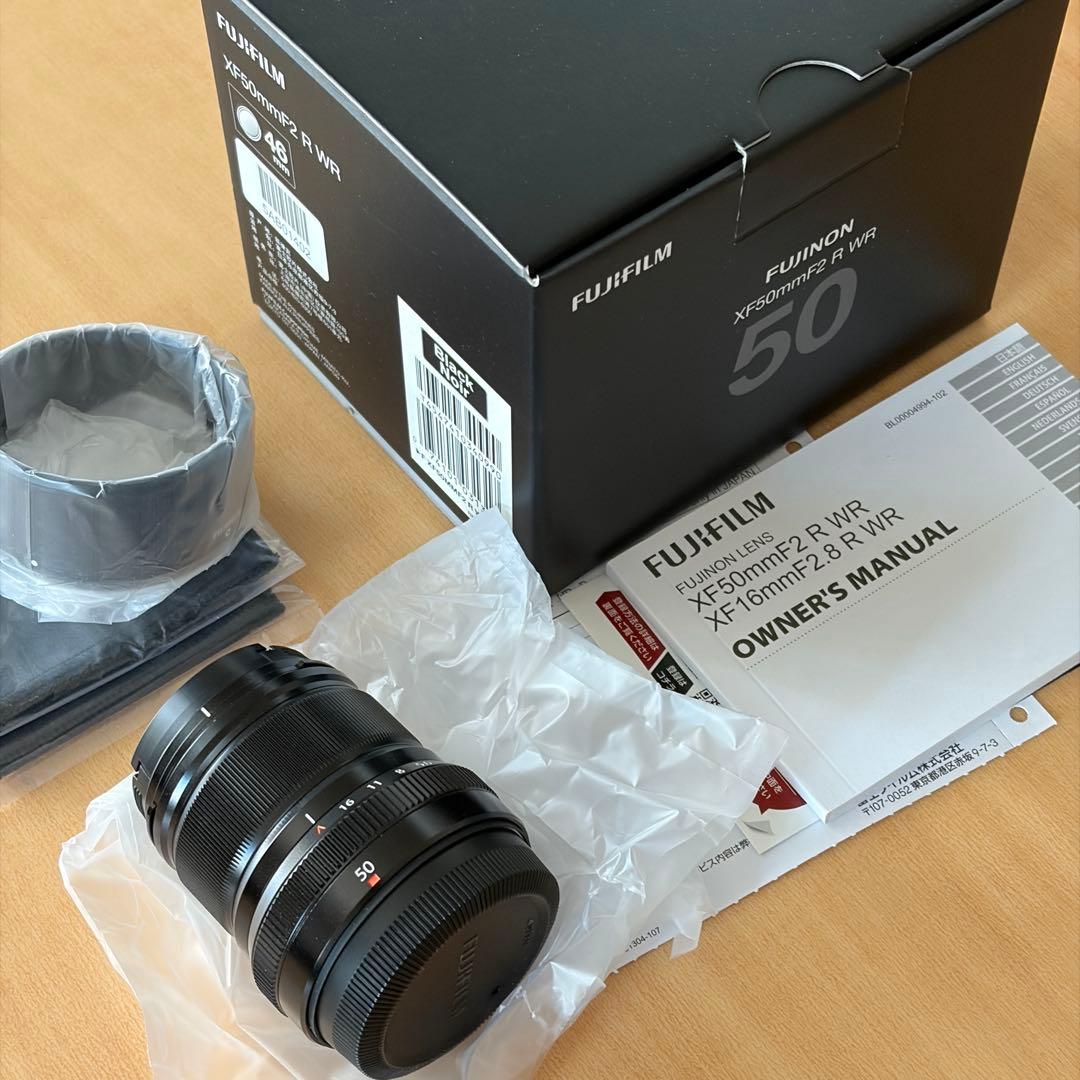 室内試し撮りのみ 富士フイルムフジノンレンズ XF50mmF2 R WR