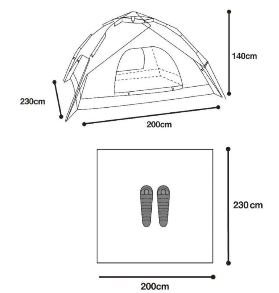S'more ワンタッチテント スモア ポップアップテント / Tirami