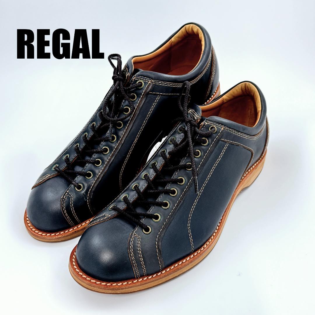 【新品同様品】リーガル レザー モンキー 紺 25cm NC3E66CR