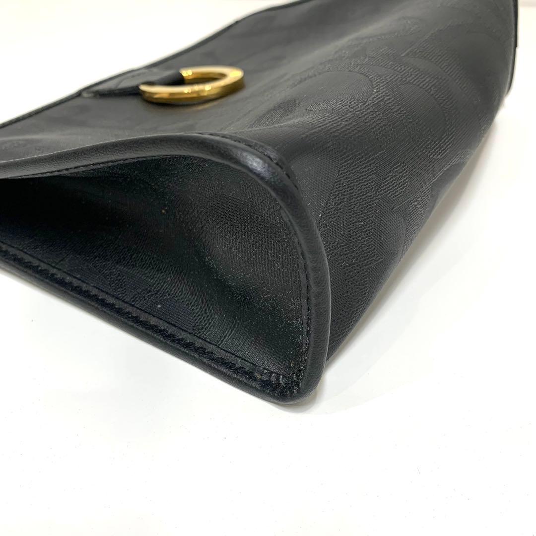 クリスチャン ディオール　オーバル トロッター PVC ハンド クラッチ バッグ