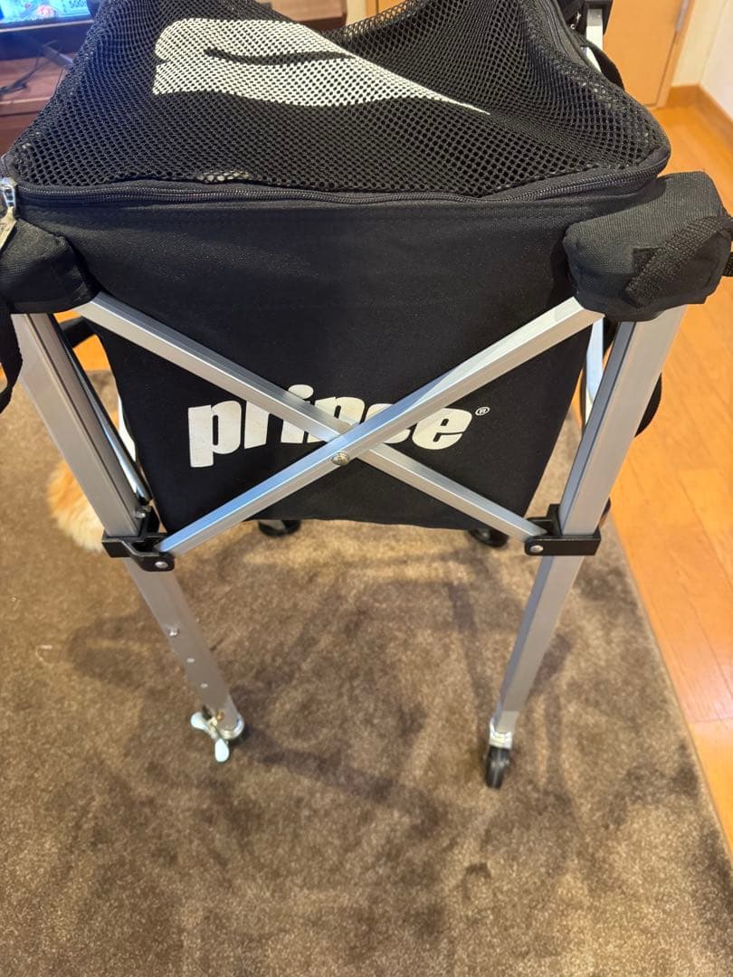 PRINCE プリンス テニスボール バスケット キャスター 収納袋付き