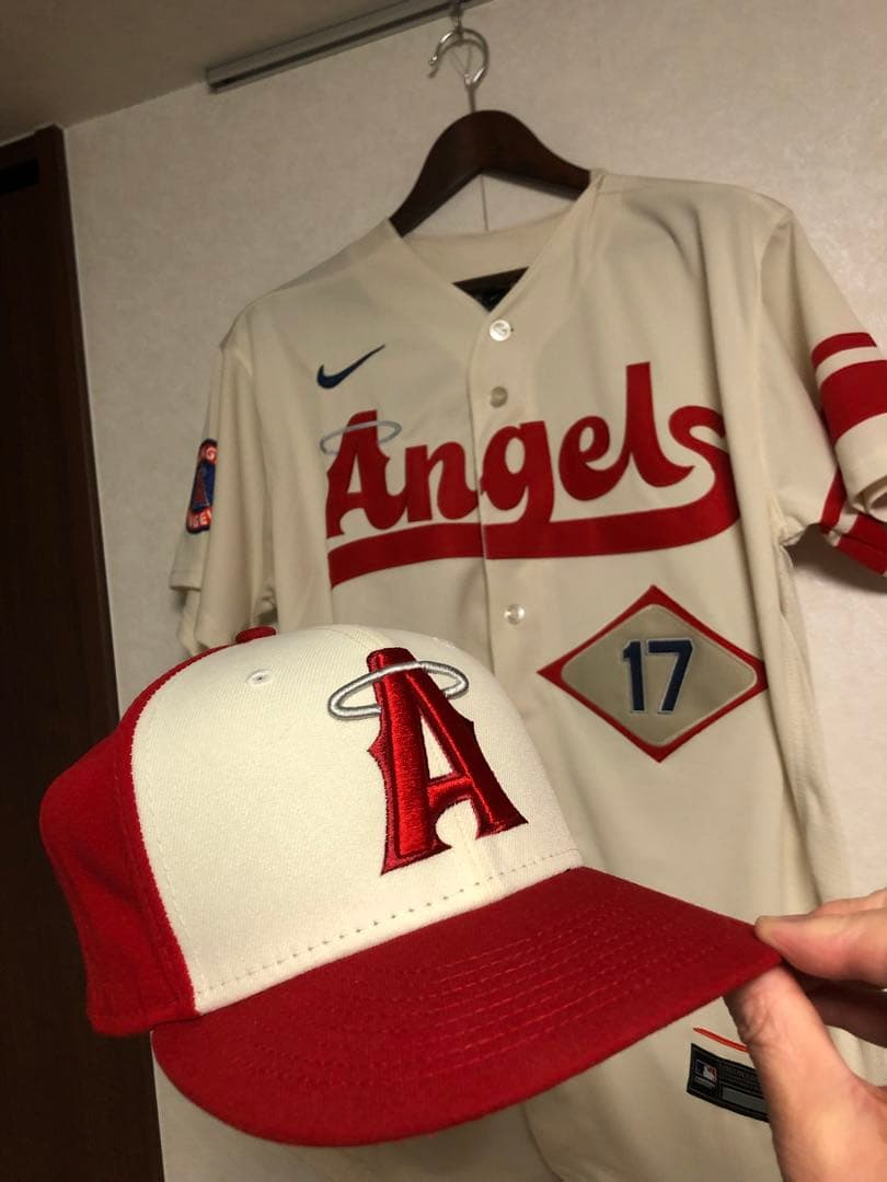 ロサンゼルス・エンゼルス ユニフォーム キャップ付き