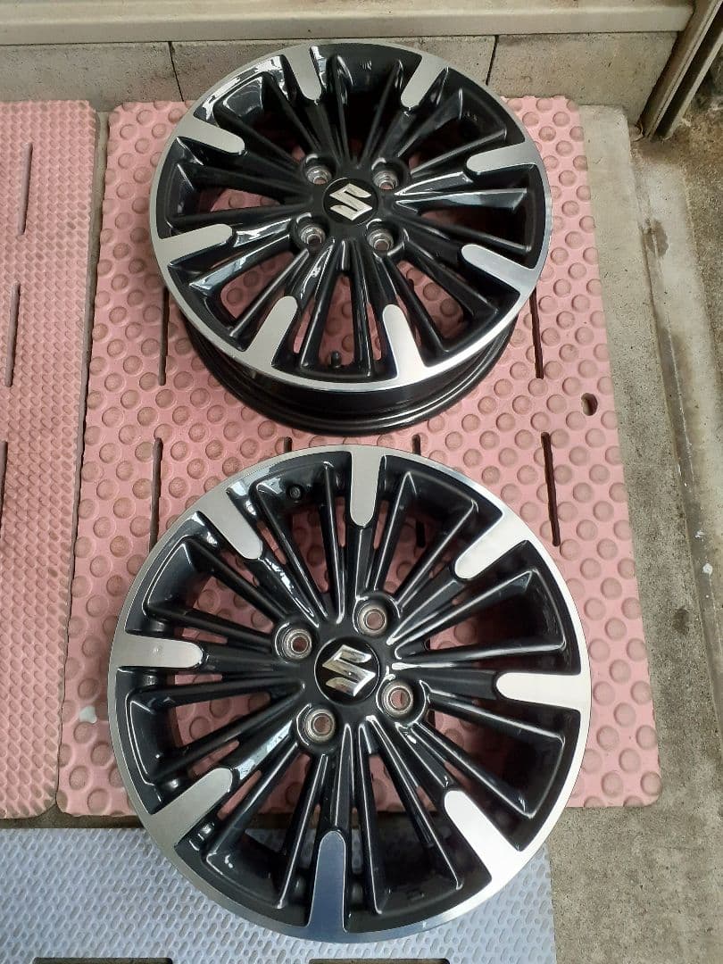 スペーシア純正 15in 4.5J 純正カスタム　①　2本セット　美品