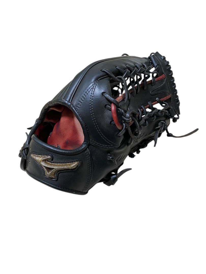 Mizuno pro ミズノプロ　野球　硬式野球グローブ　外野手　ブラックレッド