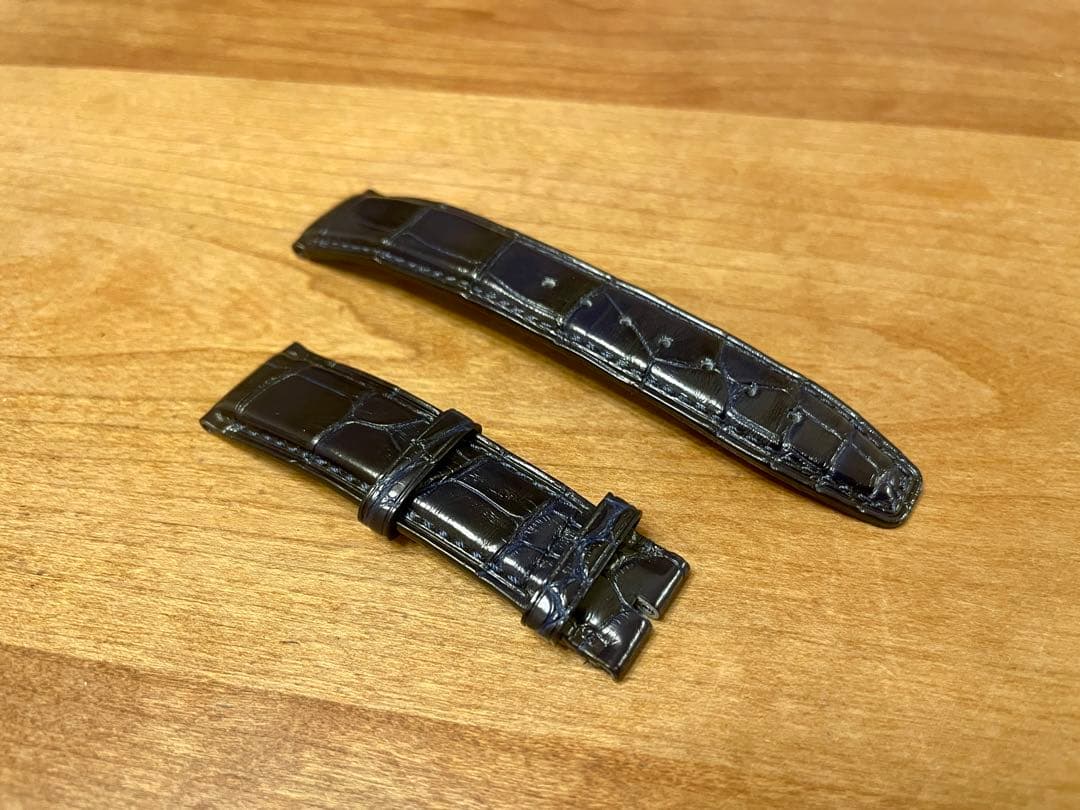 IWC 純正レザーベルト ネイビー