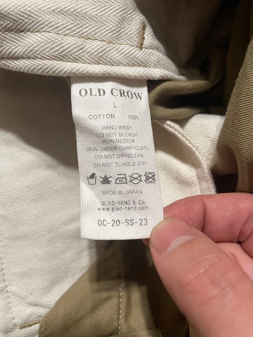 グラッドハンド　オールドクロウ　OLD RODDER USED加工　チノパン