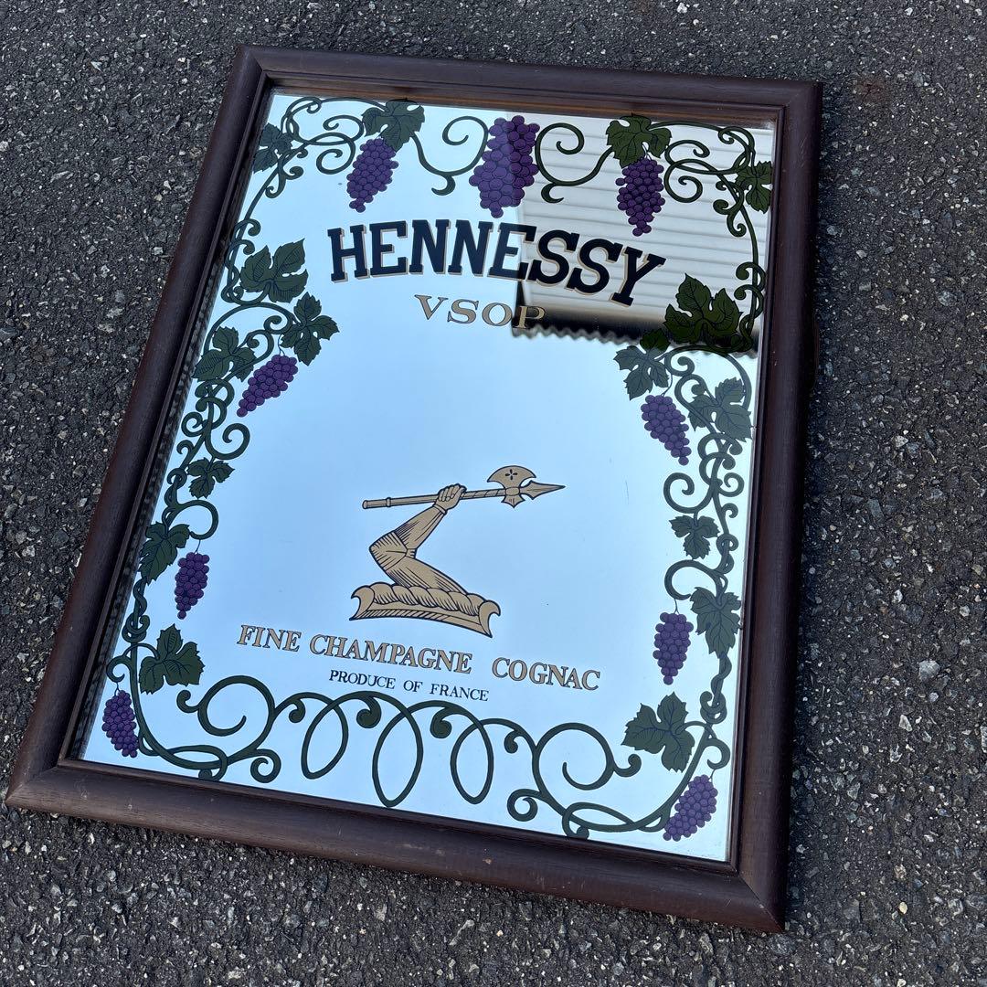非売品　ヴィンテージ　ヘネシー Hennessy VSOP パブミラー　レトロ