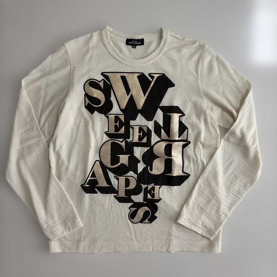tricot COMME des GARÇONS グラフィックウール長袖Tシャツ
