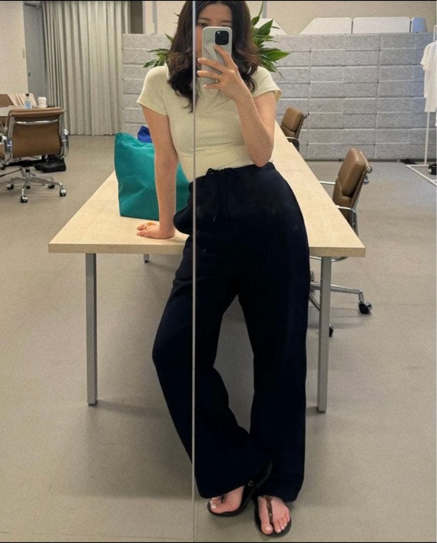 ザハイライツzip sweat navy black セットアップ