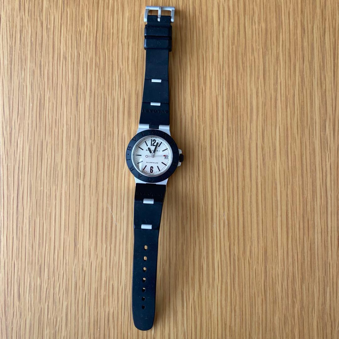 【値下げ】BVLGARI AL 38 A ブラックラバーベルト